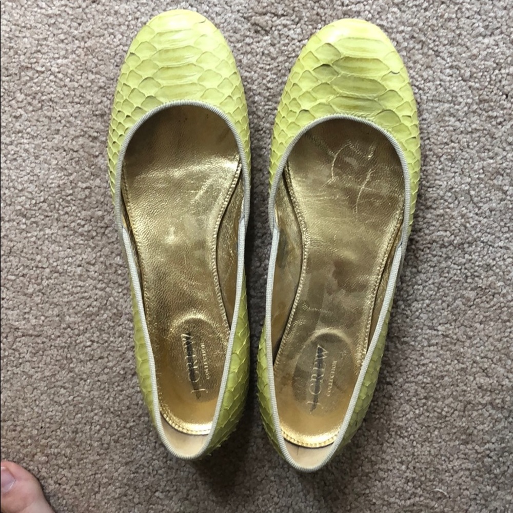 JCrew Snake Skin Flats